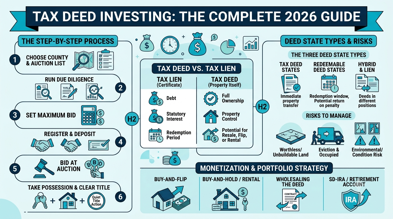 Tax Deed Investing: The Complete 2026 Guide