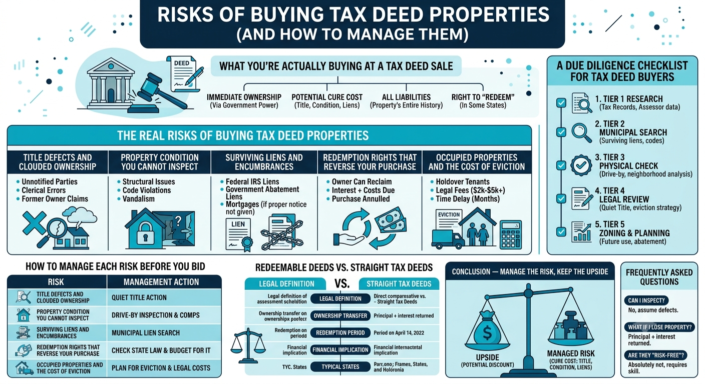 Risks of Buying Tax Deed Properties (And How to Manage Them)