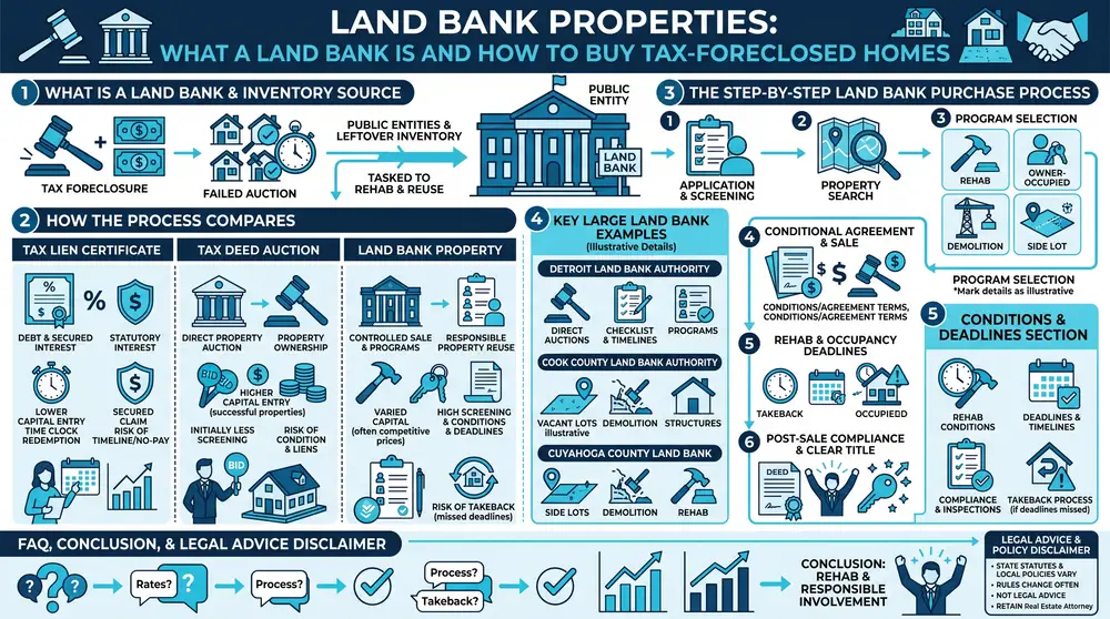 Land Bank Properties: What a Land Bank Is and How to Buy Tax-Foreclosed Homes